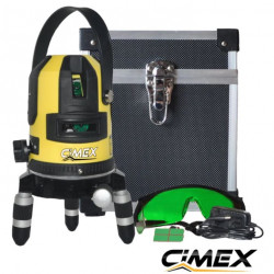 Laser level with green beam CIMEX SL1H4VG