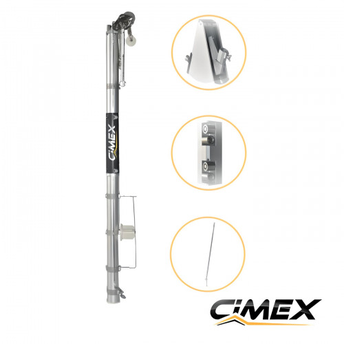 Bazooka for grouting and plastering, complete set