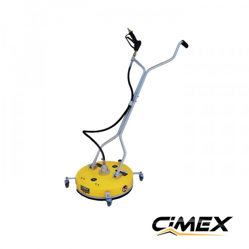 Attachment for water jet - for cleaning floors, with wheels