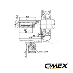 Motor pe benzină 6,5 CP CIMEX G200