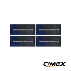 Palete pentru malaxor dublu pentru beton 75 cm, set de 4