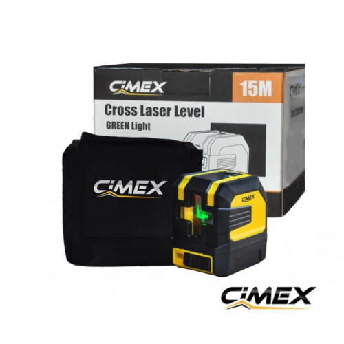 Laser level with green beam and crossed lines Cimex  1H1V-G