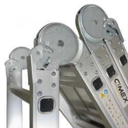 Scară multifuncțională pliabilă din aluminiu - 3,54 m (4x3) CIMEX