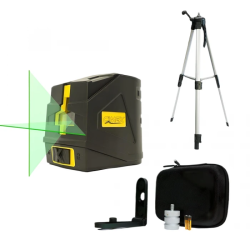 PACHET PROMOȚIONAL! Nivela laser liniară cu fascicul verde + Adaptor + Trepied pentru instrumente de măsură