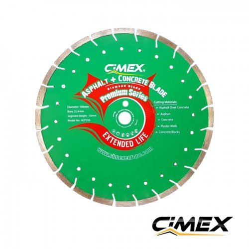 Disc diamantat pentru taiere combinata asfalt-beton – 350 mm CIMEX ACP350 Disc diamantat pentru taiere combinata asfalt-beton – 350 mm CIMEX ACP350