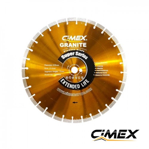 Disc diamantat pentru taierea granit 450 mm CIMEX GRA450 Disc diamantat pentru taierea granit 450 mm CIMEX GRA450