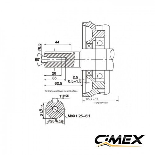 Motor pe benzină 13 CP CIMEX G390